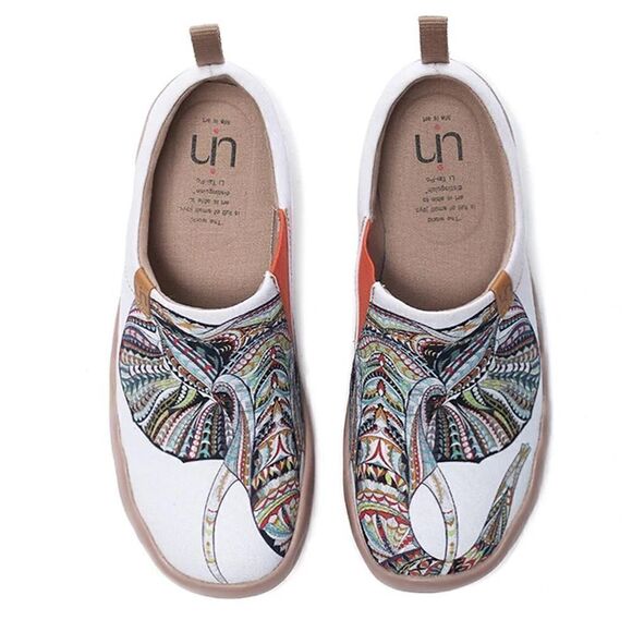 thumbnail image 2 of Women's Mandala Painted Slip On Travel Shoes - Lightweight Comfortable Walking Loafers 2 of 10